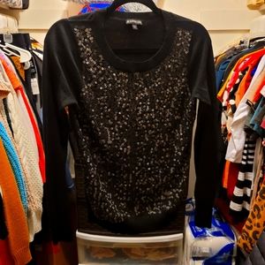 Express Sequin Sweater size Small